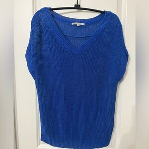 GAP Blue V-Neck Sweater Relaxed Fit